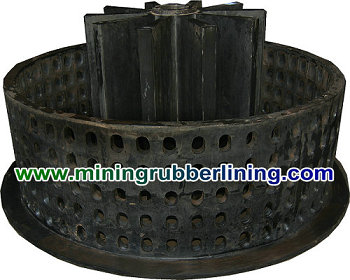 Flotation Machine Rubber Rotor , Stator , Impeller China Factory